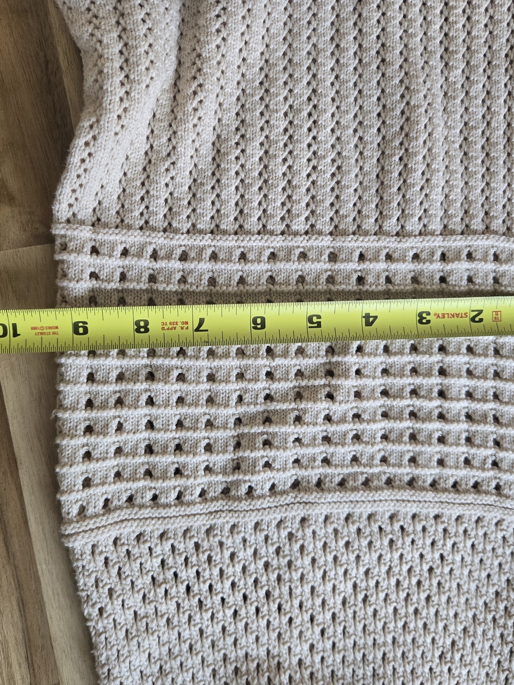 Moth Light Beige Open-Knit Sweater - Picture 6 of 7